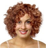 medium length reddish curls